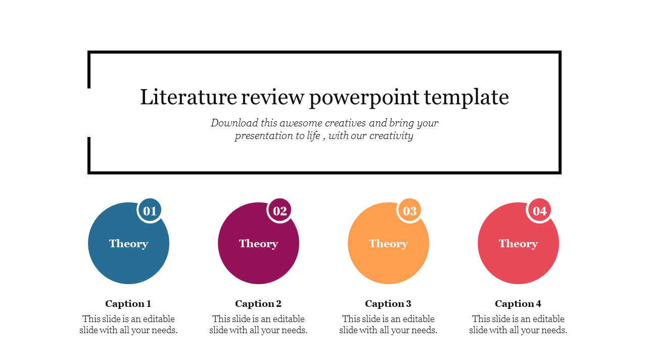 Literature review powerpoint template